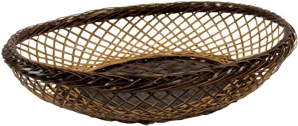 山下工芸(Yamashita kogei) Yamasita Craft 18020930 Rhombus Oval Basket, Small, White
