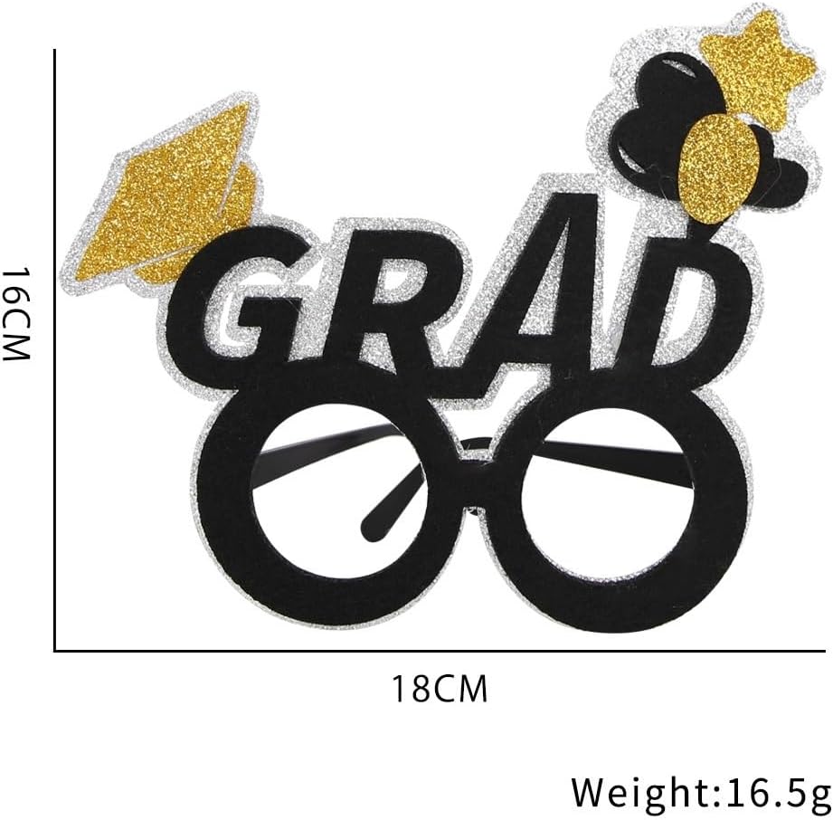 8PCS Graduation Party Glasses for Class of 2025，Graduation Party Decorations 2025 Graduation Photo Booth Props - Image 6