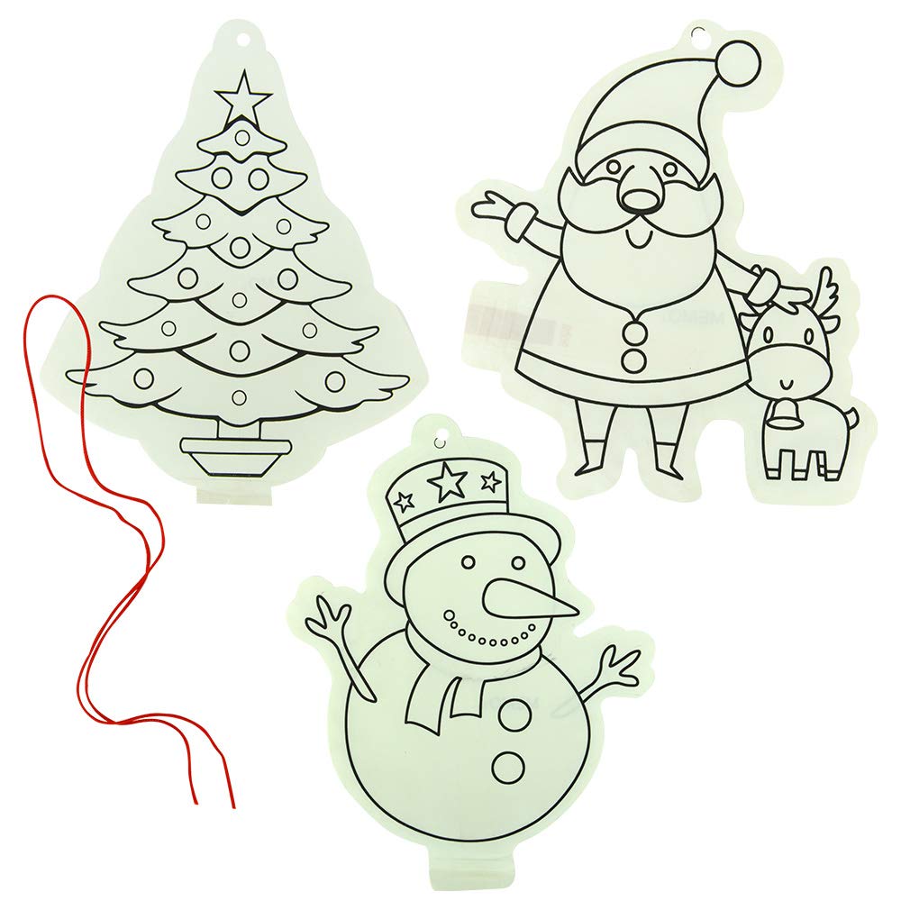 Holiday DIY Inflatable Ornament Craft Kits - Pack of 12