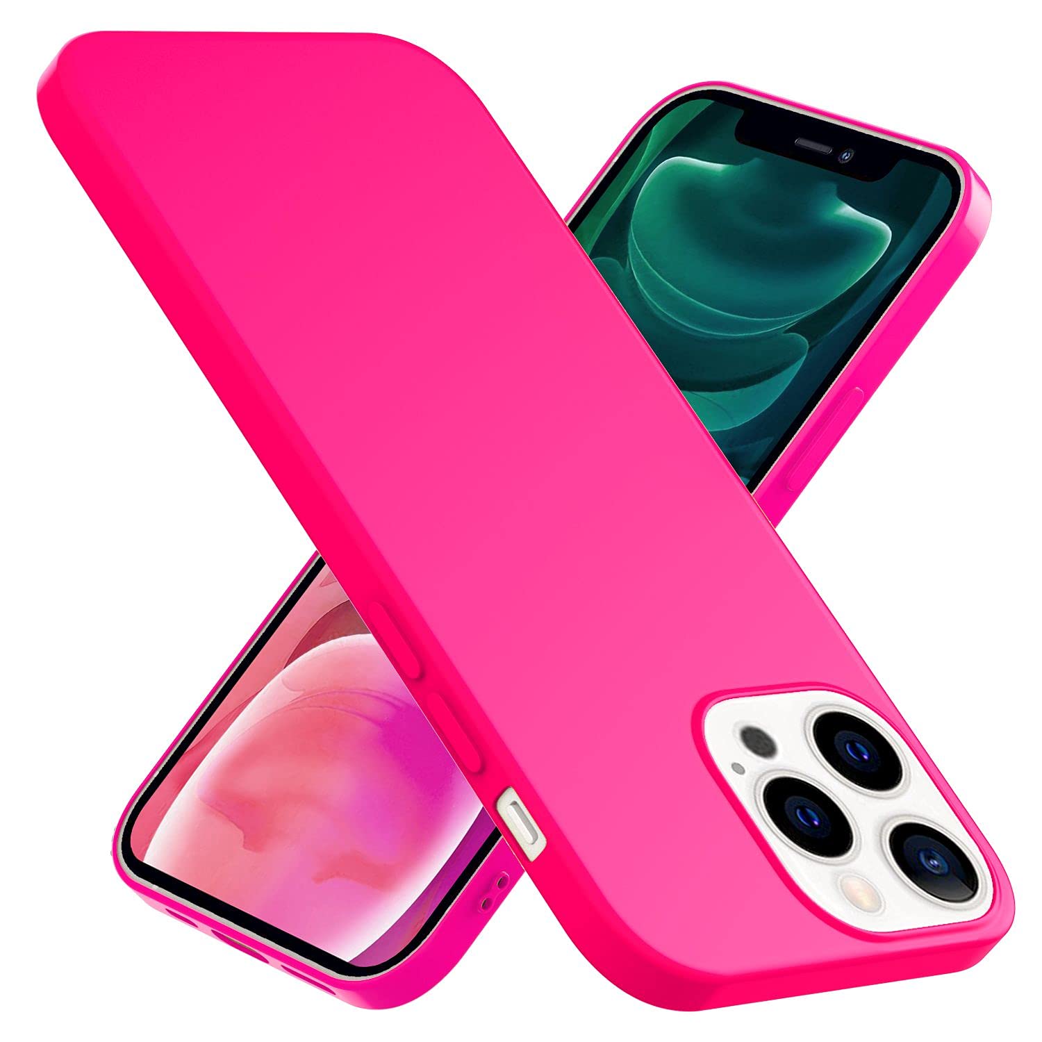 NALIA Custodia Glitter per iPhone 14 Pro Max - Cover Silicone Scintillante - DAZZLIN (Trasparente & Antiurto) - Marchio Tedesco, Colore:Trasparente