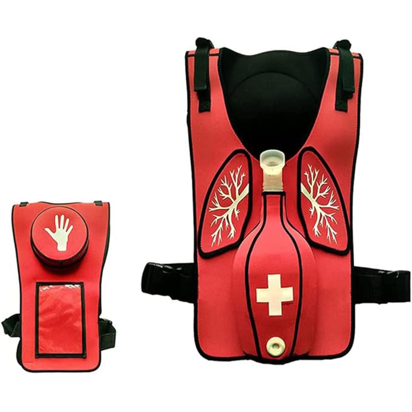 Gilet Anti-Soffocamento Per L'addestramento Alla Simulazione Ostruzione Delle Vie Aeree Con Dispositivo Soccorso In Caso Soffocamento A Schiaffo Sulla Schiena Per Pratica Della Manovra Heimlich A
