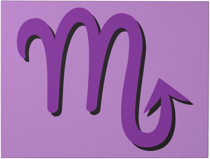 QIZYOQA Zodiac Sign Scorpio Symbol Canvas Wall Art 12x16 Inch Unframe Canvas Print Wall Art Decor For Home Living Room Bedroom Bathroom