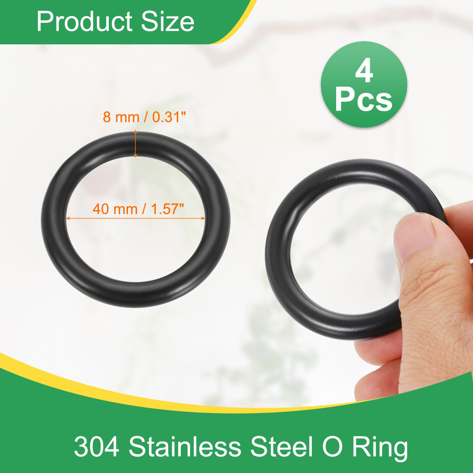 PATIKIL 1.6 Inch Metal O Ring - Image 2