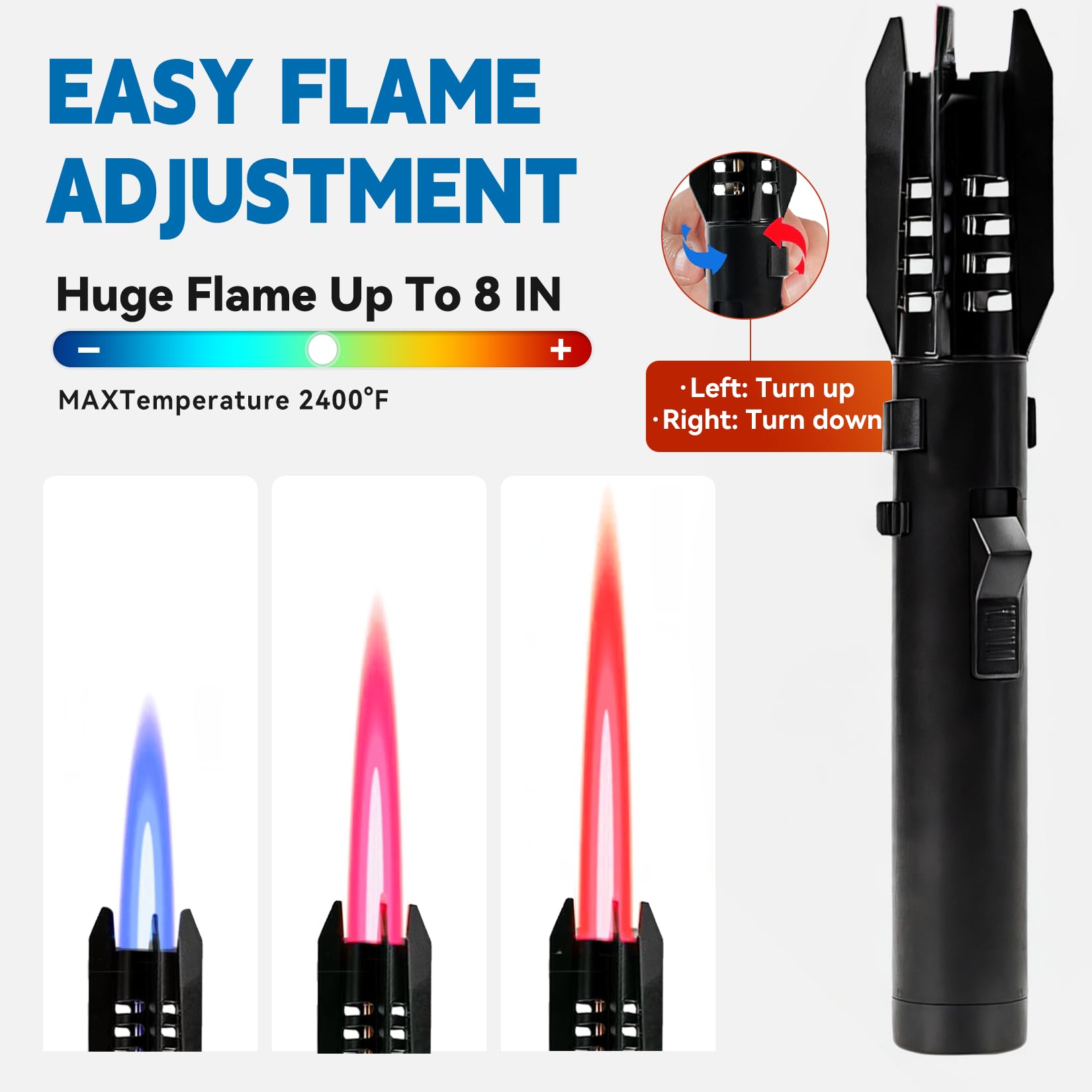 ZMQW Torch Lighter RED Lighter (Butane Not Included) 1