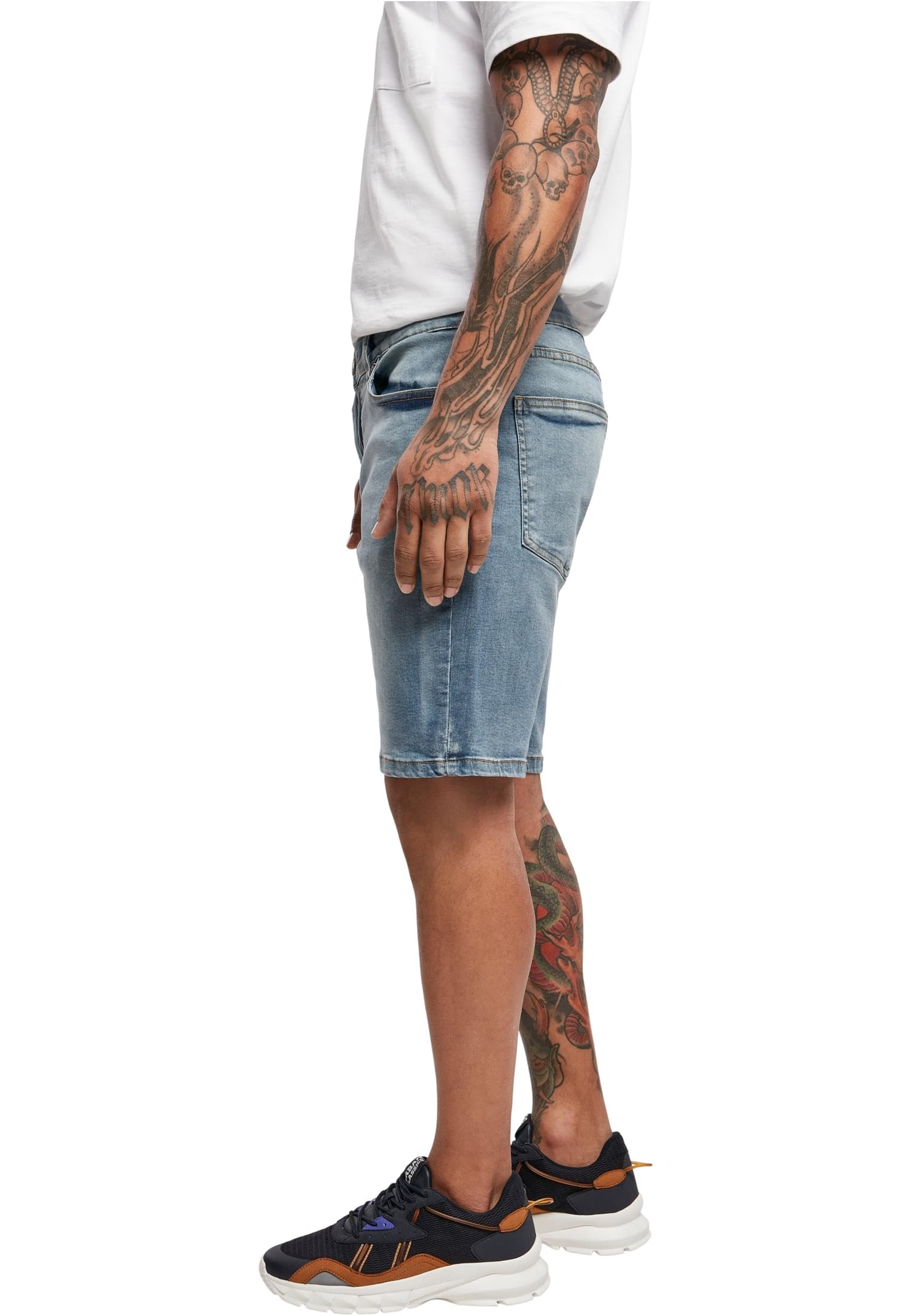 Urban Classics Relaxed Fit Jeans Shorts - Szorty dżinsowe Mężczyźni
