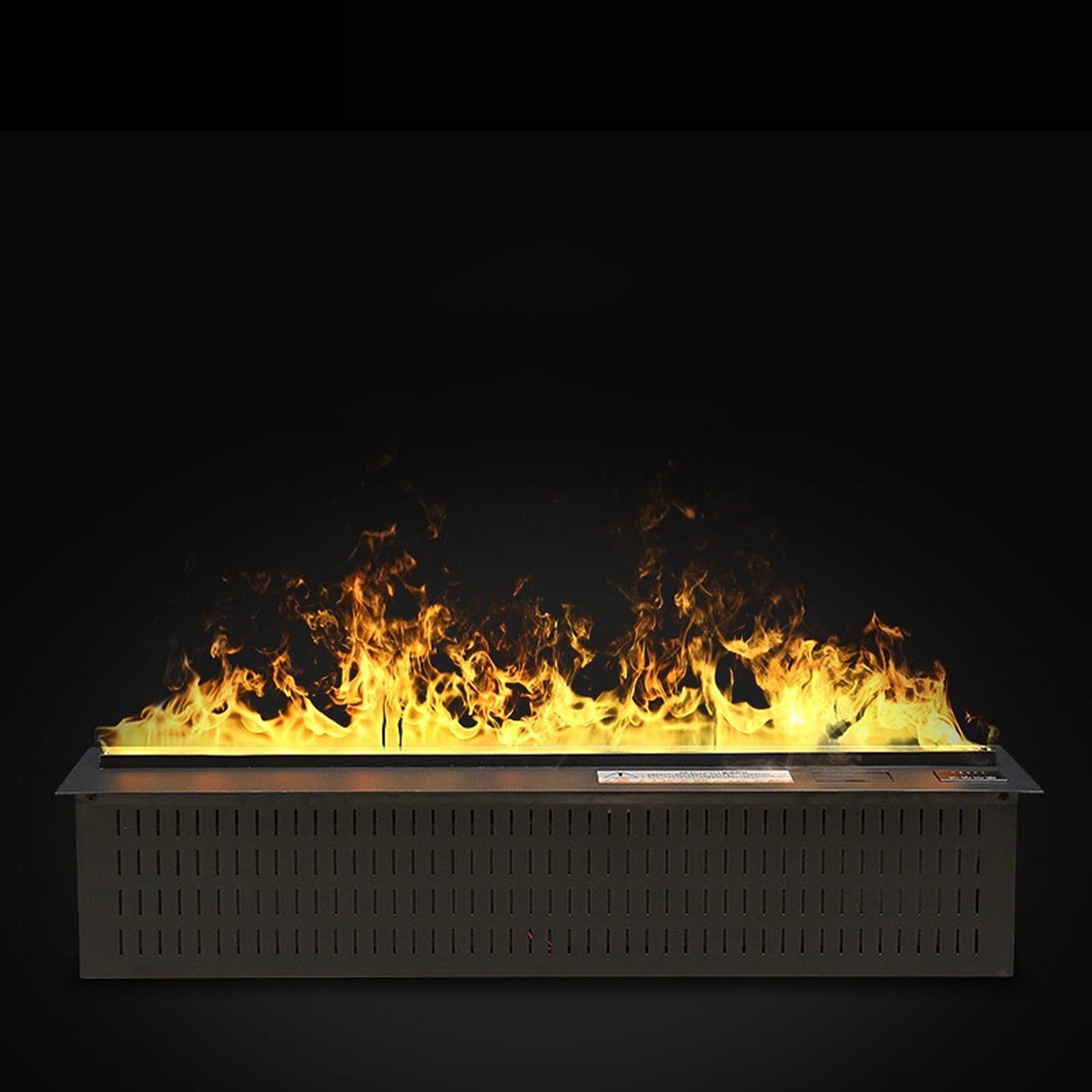 Caminetto Elettrico 39 pollici da incasso ad incasso Effetti a fiamma 3D, fiamma regolabile e sistema di protezione della sicurezza del sistema di protezione decorativo Telecomando e pulsante Dual ope