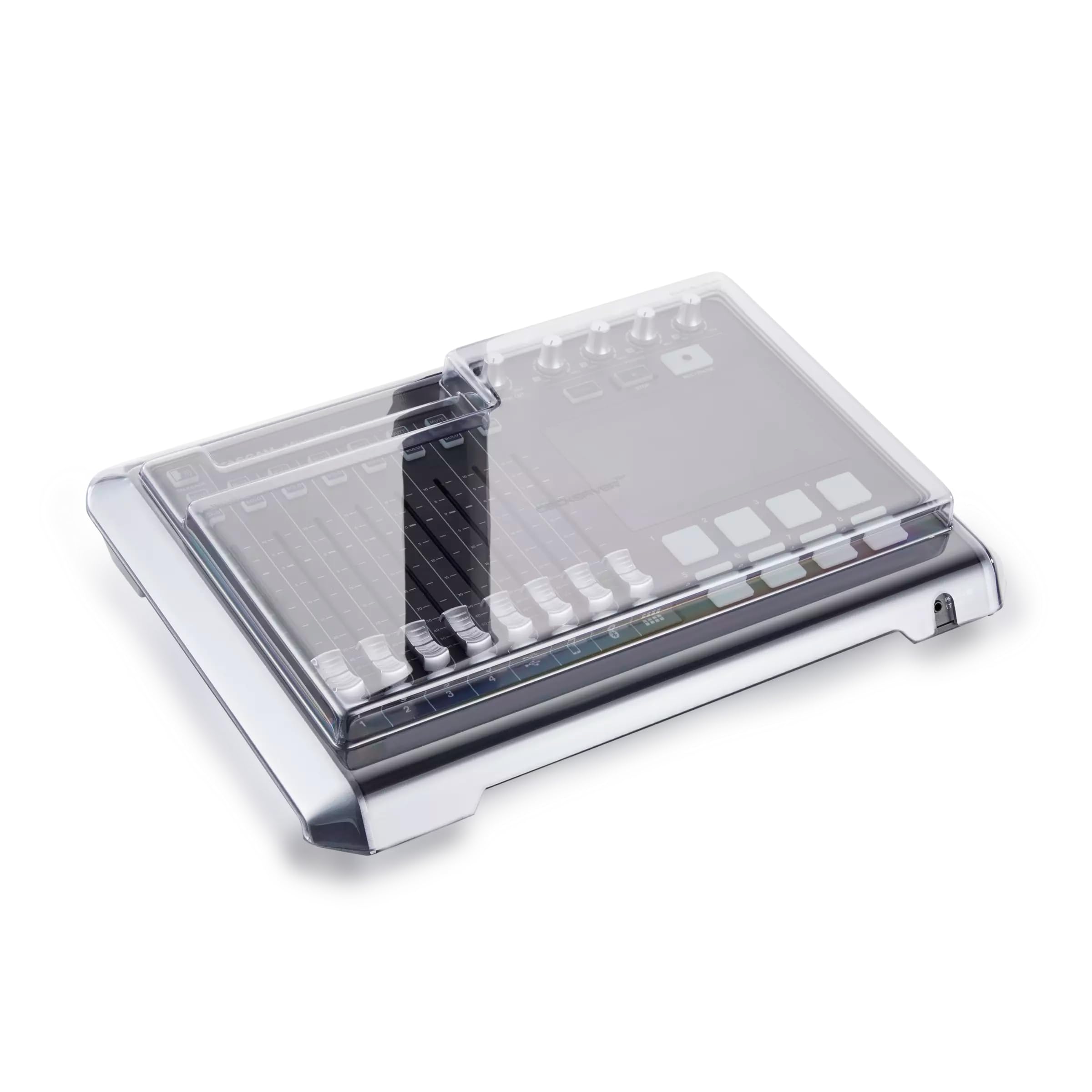 Decksaver Cubierta para Tascam Mixcast 4 - Funda Protectora de policarbonato superresistente en Color Ahumado Transparente, Fabricada en el Reino Unido