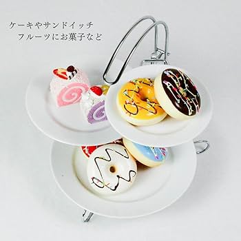 Amazon｜燕三条 アフタヌーンティー ケーキ スタンド 可愛い 3