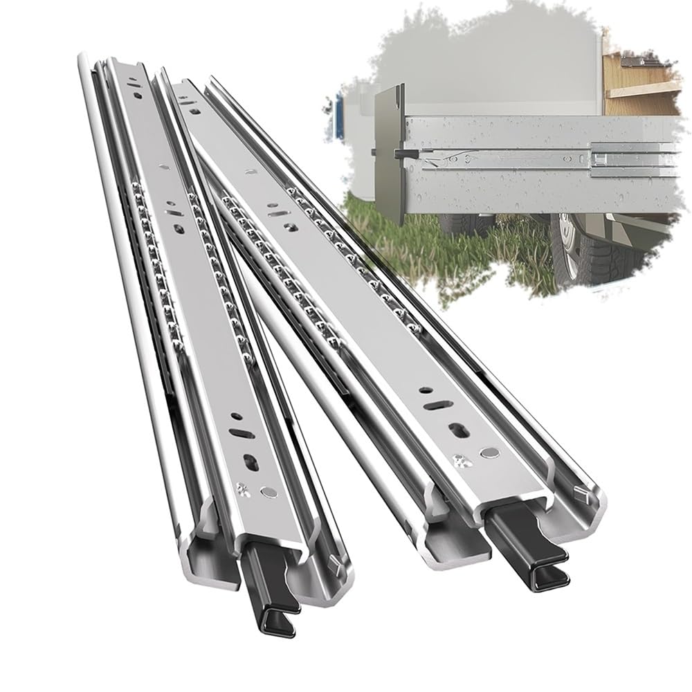 Heavy Duty Cassetti Runners, Guide for cassetti a estrazione totale a montaggio laterale con serratura for da 10-40 pollici(400mm/16in)