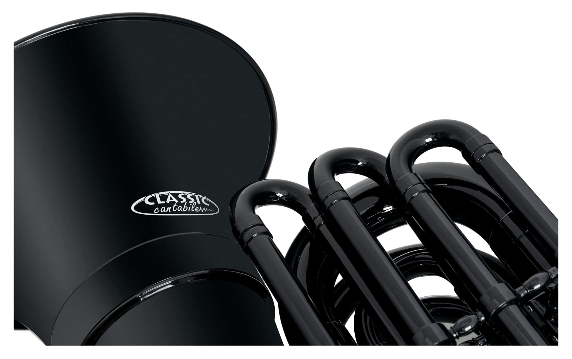 Classic Cantabile MardiBrass Kunststoff Bb-Tuba - Extrem leicht und sehr stabil - Material Korpus: ABS Kunststoff - Mundrohr und Maschine aus Messing - mit Gigbag & Mundstück - Farbe: Schwarz