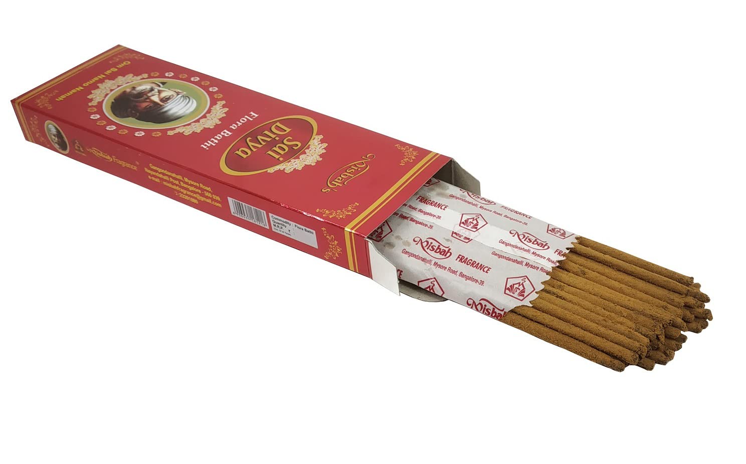 Adhvik Pack of 1 (35 Sticks Per Box) Sai Divya Flora Bathi Agarbatti Incense Sticks for Home Temple Worship, Peace & Harmony, Purification, Positive Energy, Havan Poojan, Aarti, Meditational