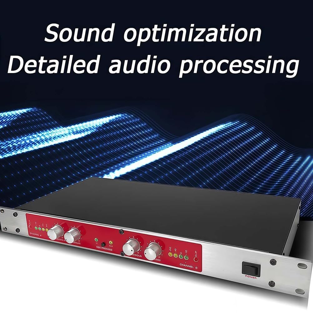 Processore audio professionale con autotune, eccitatore audio e mixer per karaoke, palcoscenico e prestazioni