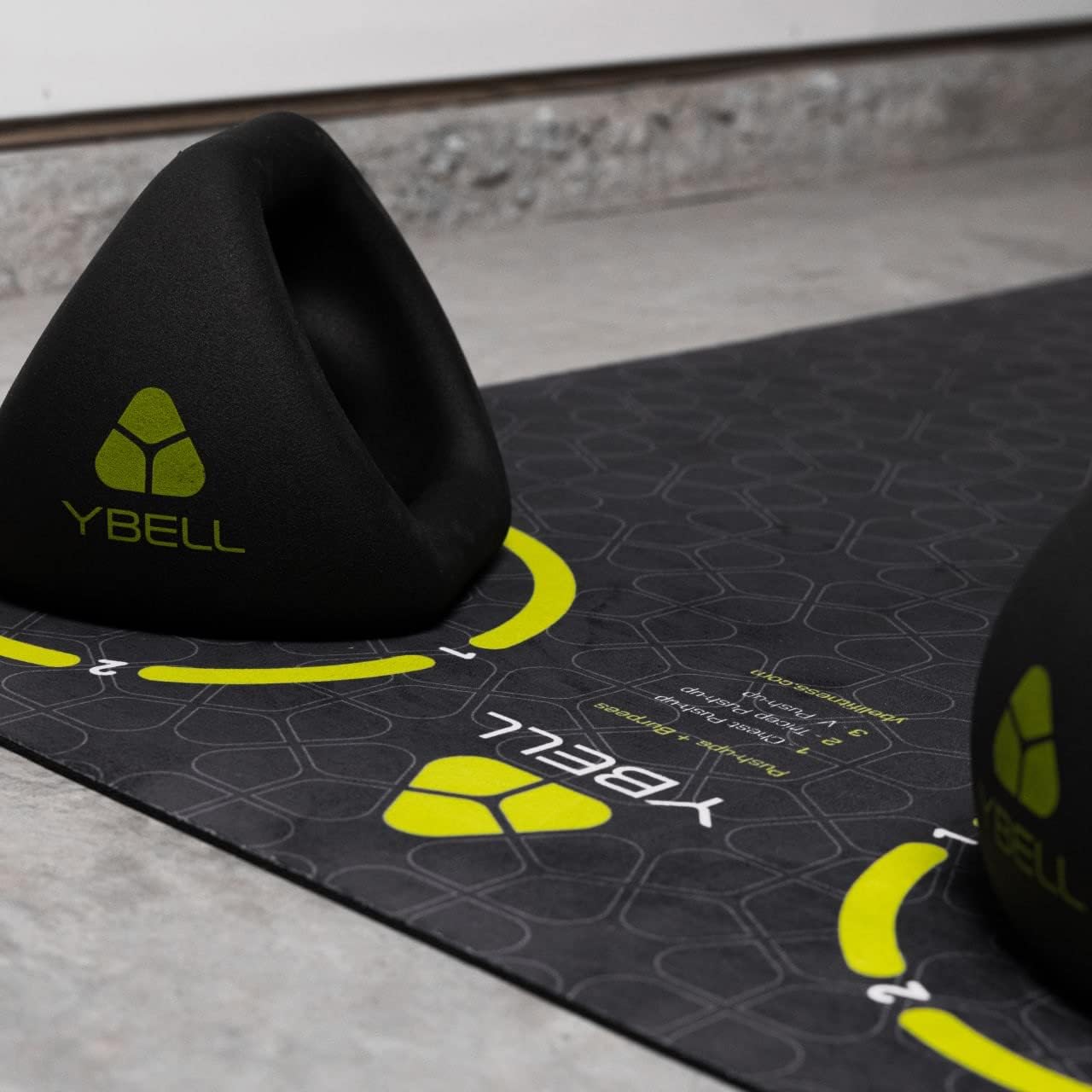 TRX YBell Exercise Mat | Perfect Size for Ground-based HIIT and HIRT Exercises | Non-slip, Sweat Resistant and Easy to Clean