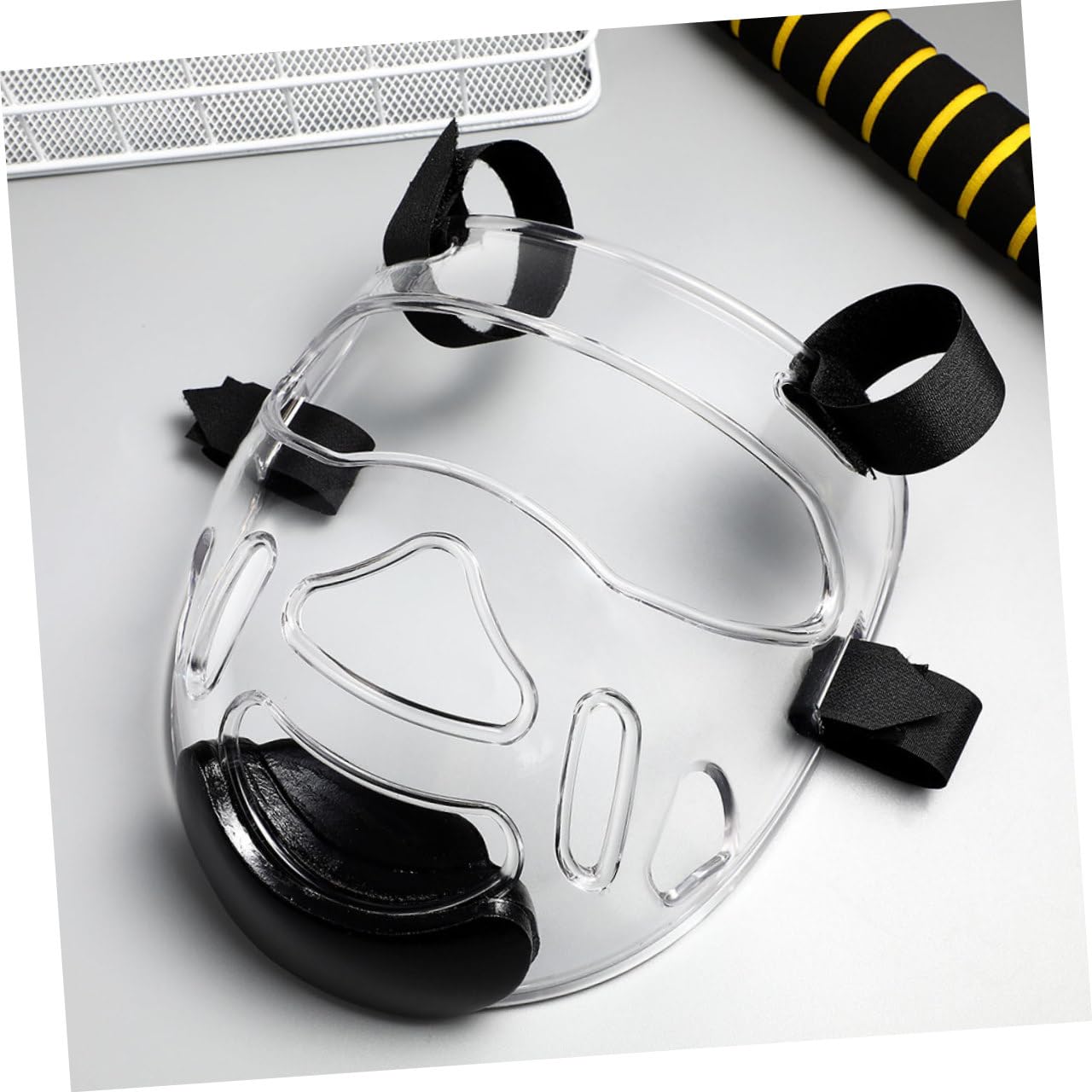 NOLITOY Maschera Protettiva Protezione Facciale Taekwondo 2 Pezzi per in Plastica Temprata, Portatile e Affidabile Rimovibile per Allenamento di Karate