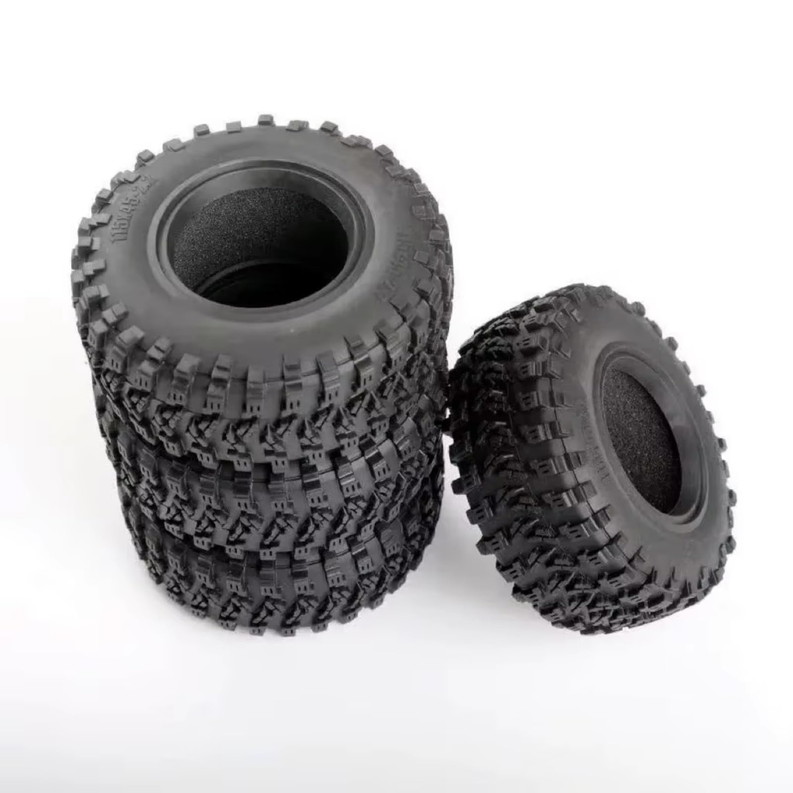 RC Repuestos Para Axial Para Traxxas Para TRX4/6 D90 1/10 RC Crawlers Modelos 4 Piezas 2. Neumáticos De Goma Ruedas Accesorios Decorativos