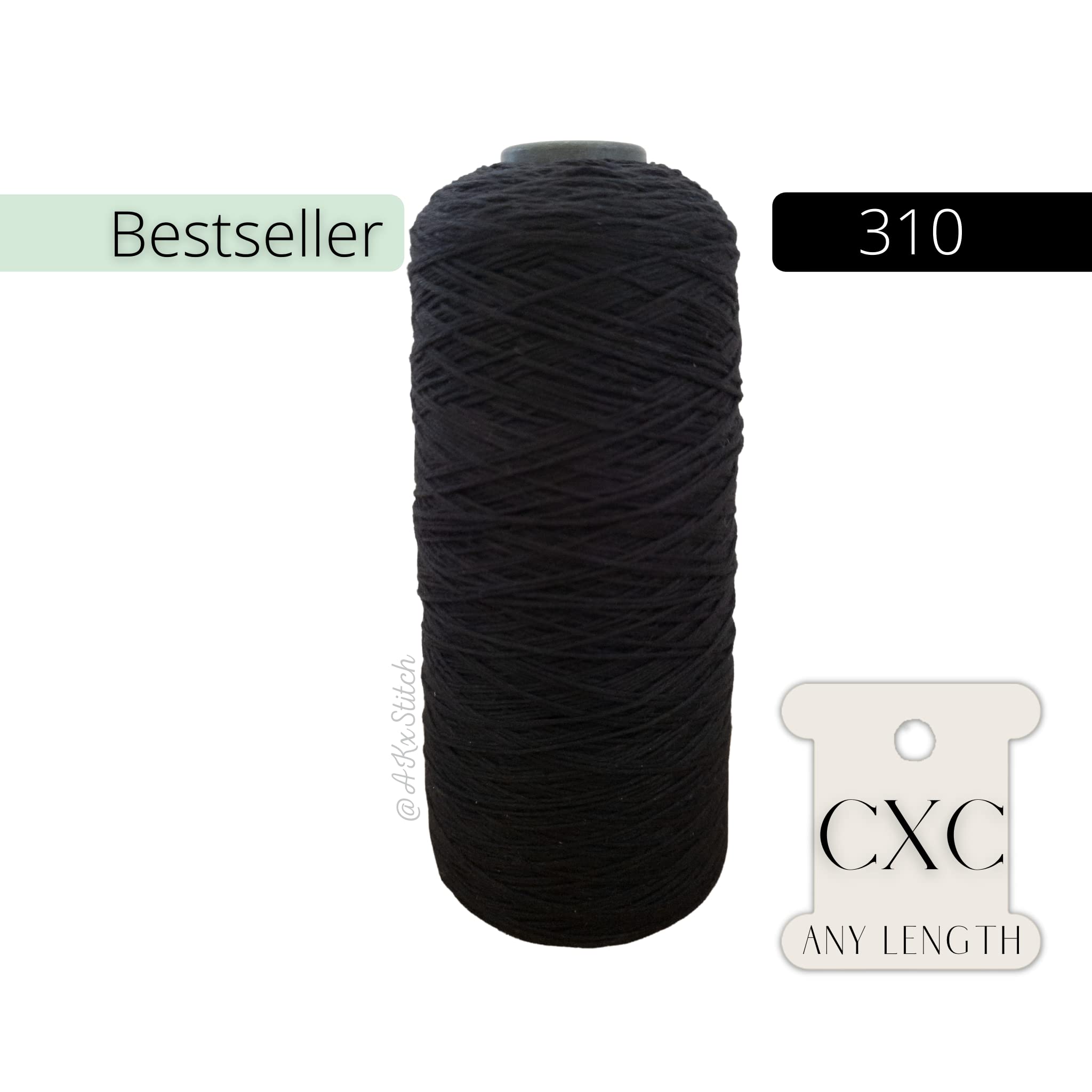 CXC Kreuzstichgarn, farblich passend zu DMC, Baumwollseide, Meterware (Blanc White) (Vollkegel ca. 800 Meter)