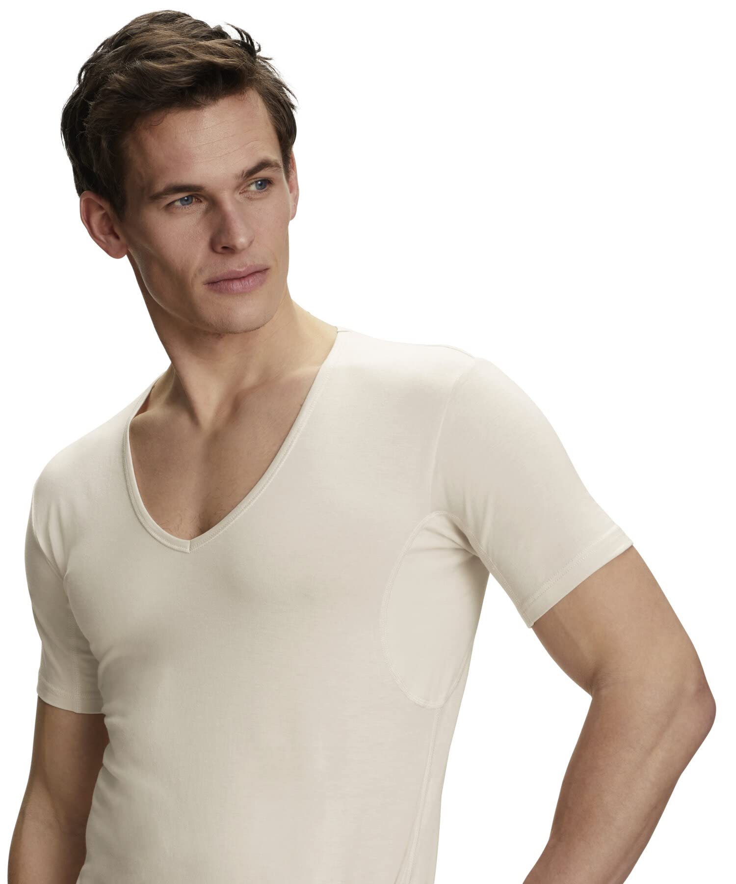 Falke Daily Climate Control Outlast® V Neck M S/S TS Coton Viscose Séchage Rapide sous-vêtement Homme (Lot de 1)