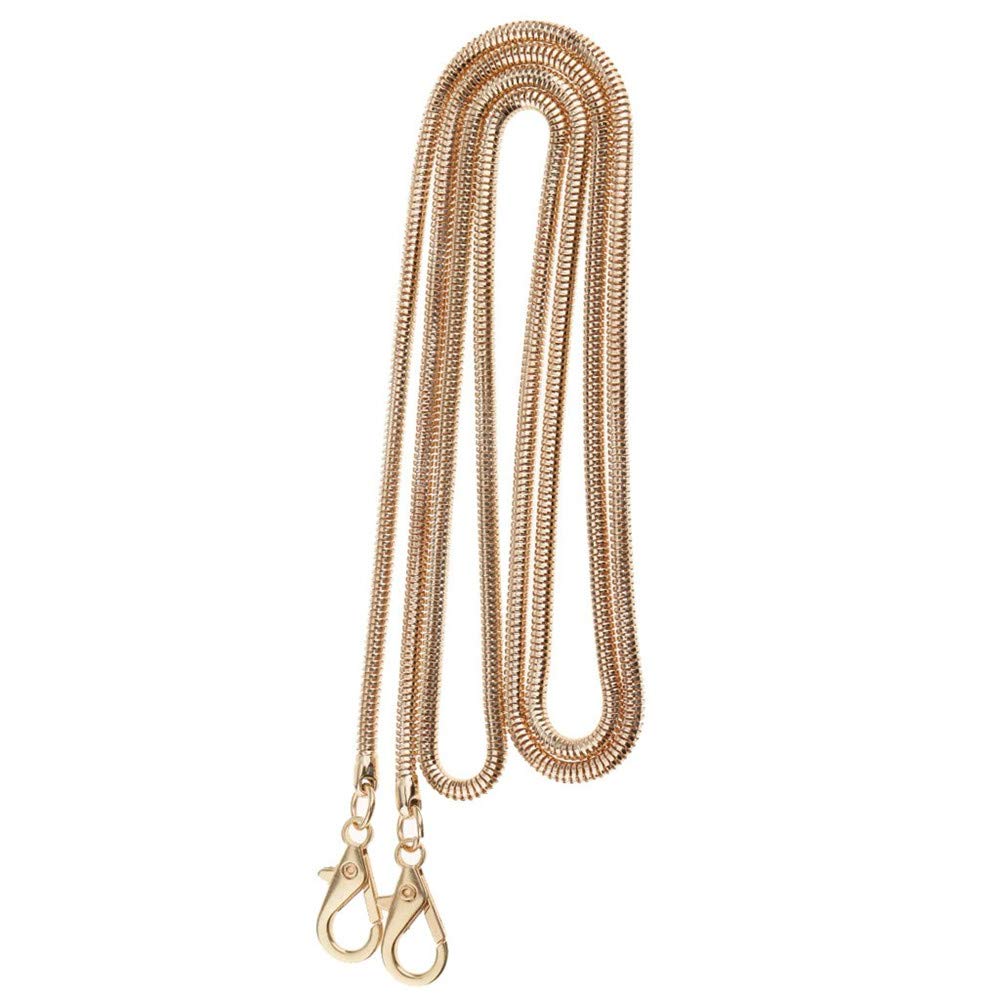 N / A Nigoz Metal Skinny Snake Chain Bag Chain Strap Replacement for Handbag Crossbody Bag Shoulder Bag 120cm - Gold Sturdy and Cost-Effective Practical and Cost-Effective