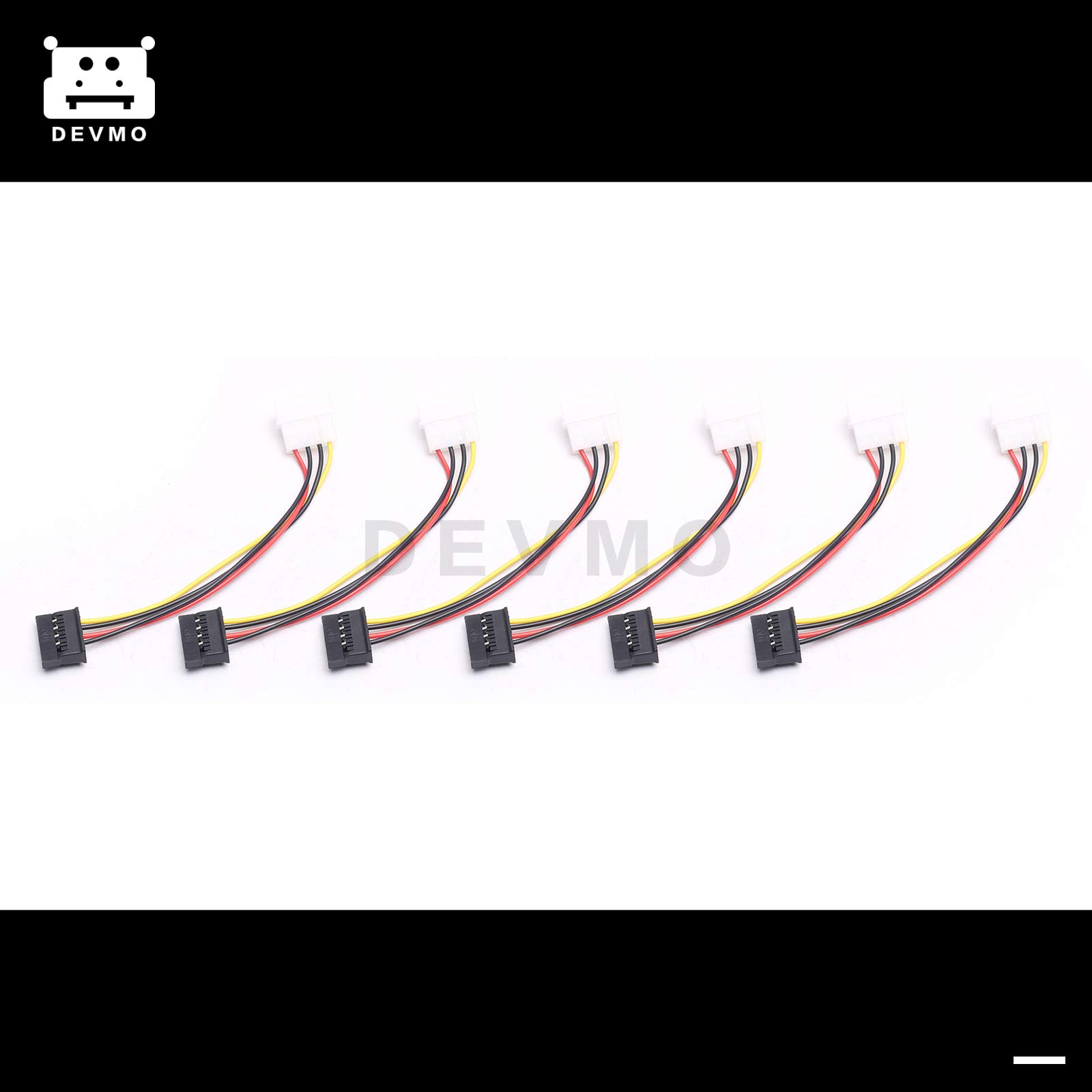 Cavo Modulare GameMax 6Pin Maschio A 4Pin Molex + 15Pin SATA + 4Pin FDD Per Alimentatori GM/RGB