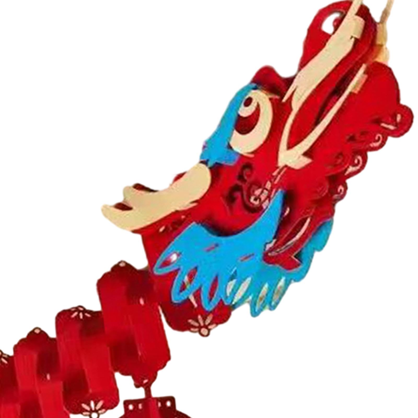 Livraison gratuite 2pcs / pack 3D 3D Dragon de dragon de carvins Balles de fleur de fleur décoration du Nouvel An chinois en nid d'abeille décoration