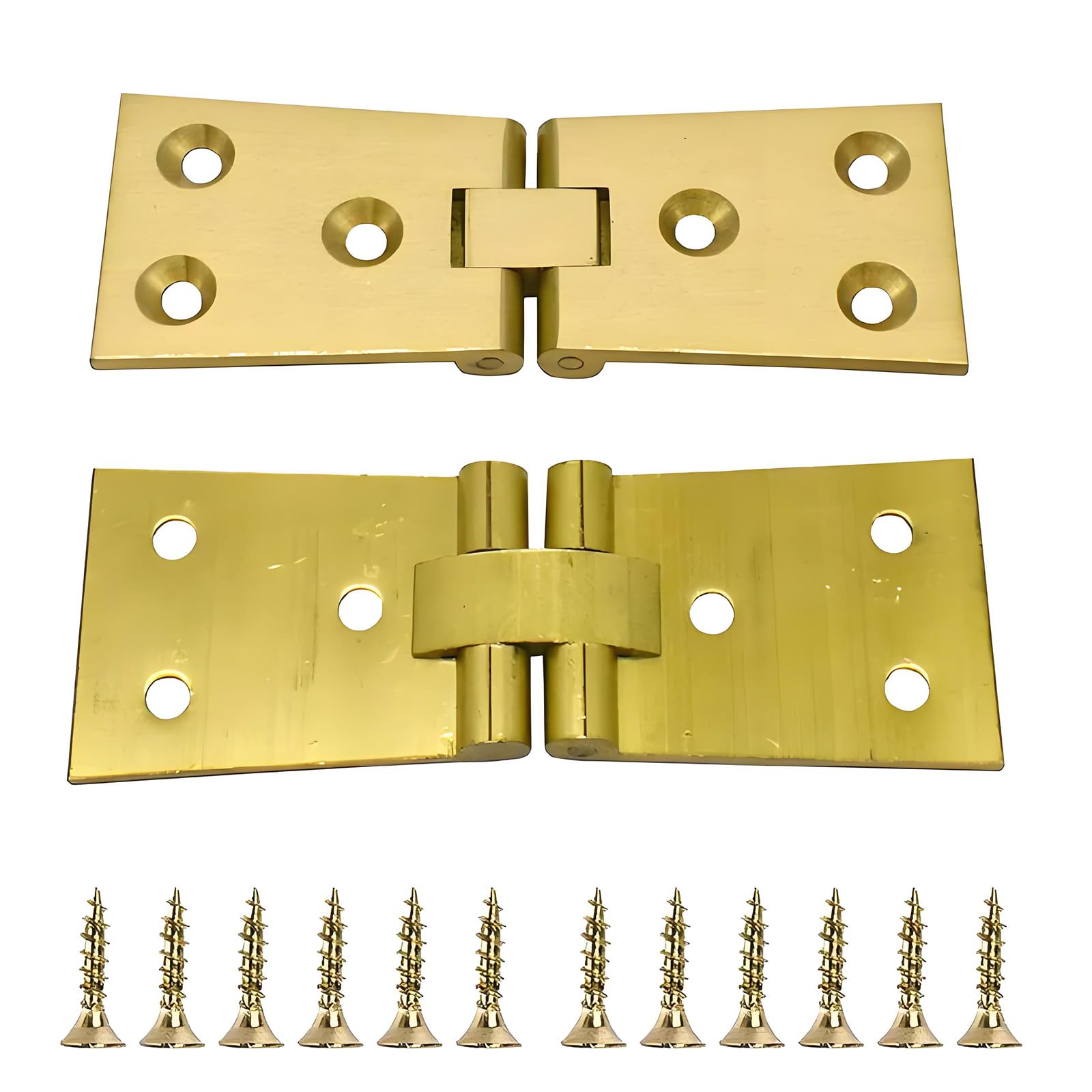 Buxuaaaa 2Pcs 180 Degree Butler Tray Hinge Folding Hinge For Furniture Cabinets With Screws Metal Butler Tray Hinges