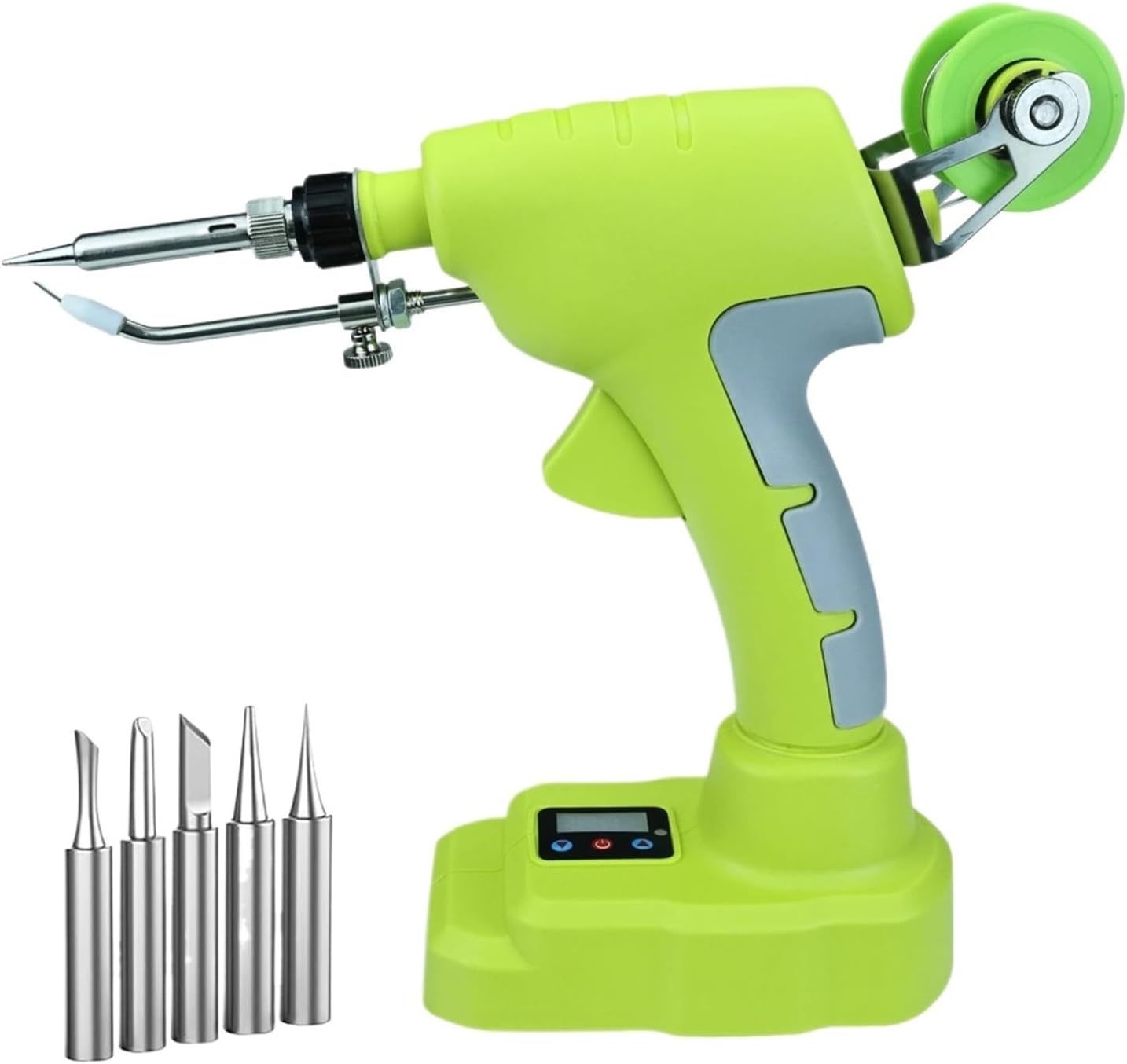 【関税込み】はんだごて セット 18V リチウムイオン電池用 75W コードレスはんだごてキット デジタルディスプレイ付き電動はんだごてガン付き