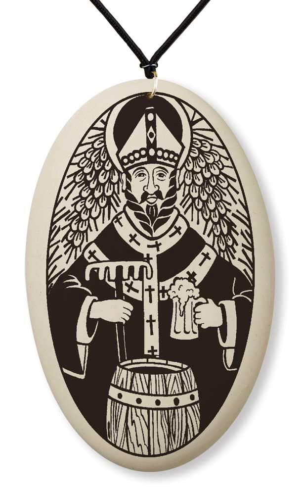 Saint Arnold Medal on Braided Cord | Patron of Beer and Brewers