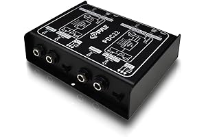 PYLE Pro DI Box Keyboard Microphone Instrument Direct Injection Connecting Audio Interface Transformer.