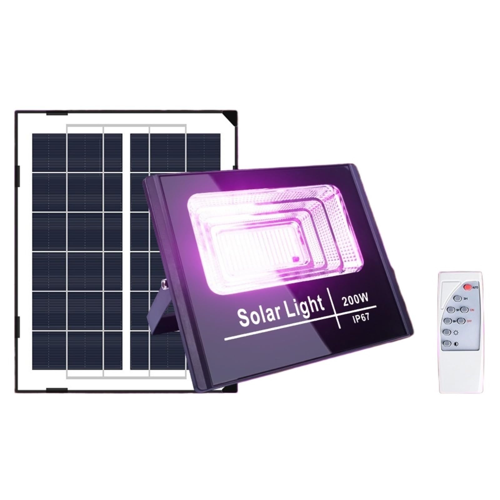 SEVEQIS Plant Grow Light, 200W Solar Plant Growth Floodlight IP66 Waterproof Full Spectrum Light Bulb Hydroponic Lamp Greenhouse Flower Seed Planting Tent