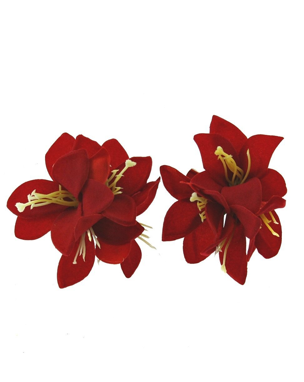 Zac's Alter Ego Pair of Small Lilies on Concord Clip & Brooch Pin