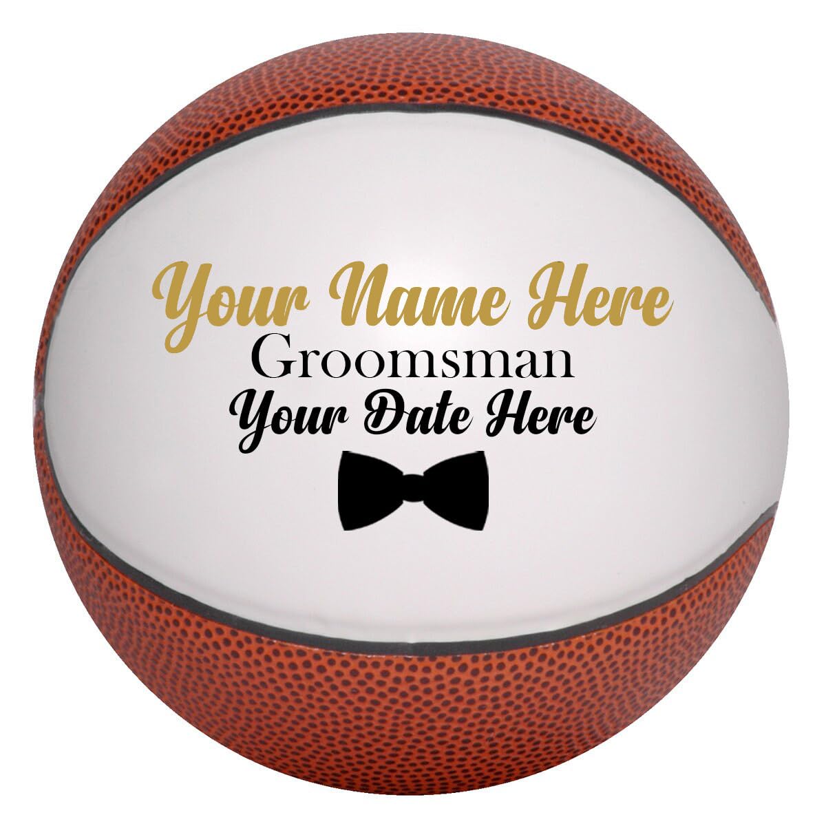Custom Groomsmen and Best Man Basketball (Mini Size 6