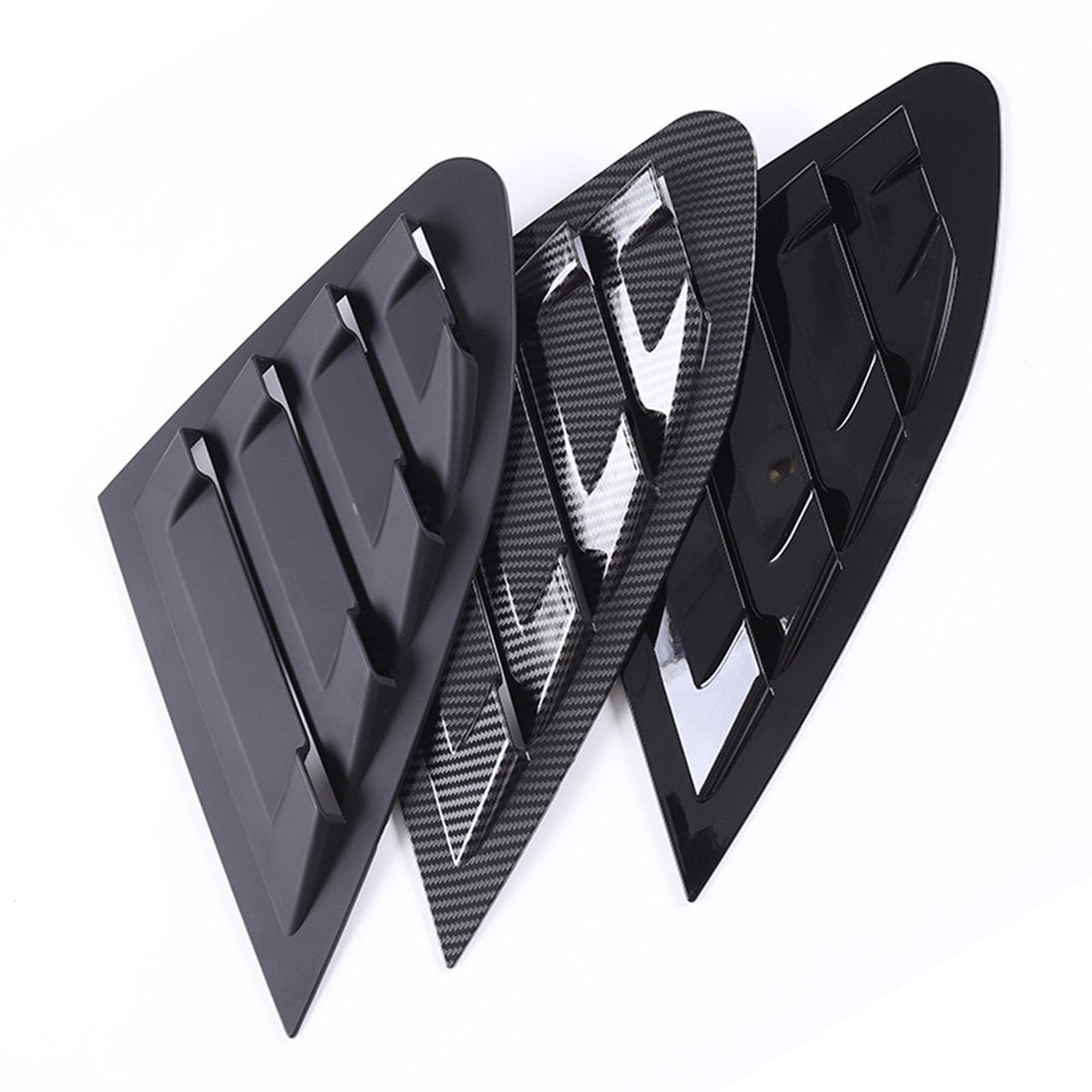 2 sztuki do Malibu XL 2016-2021, tylne okiennice do samochodów, żaluzje boczne, osłony, wykończenia, akcesoria zewnętrzne ABS, B Carbon Fiber Look