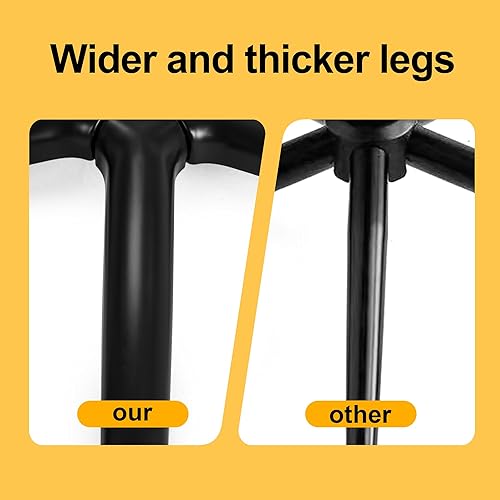 Miniatura 7 de Frassie Reemplazo de base de silla de oficina y de juego de 28 pulgadas de metal con 5 ruedas, base de silla para escritorio de computadora con