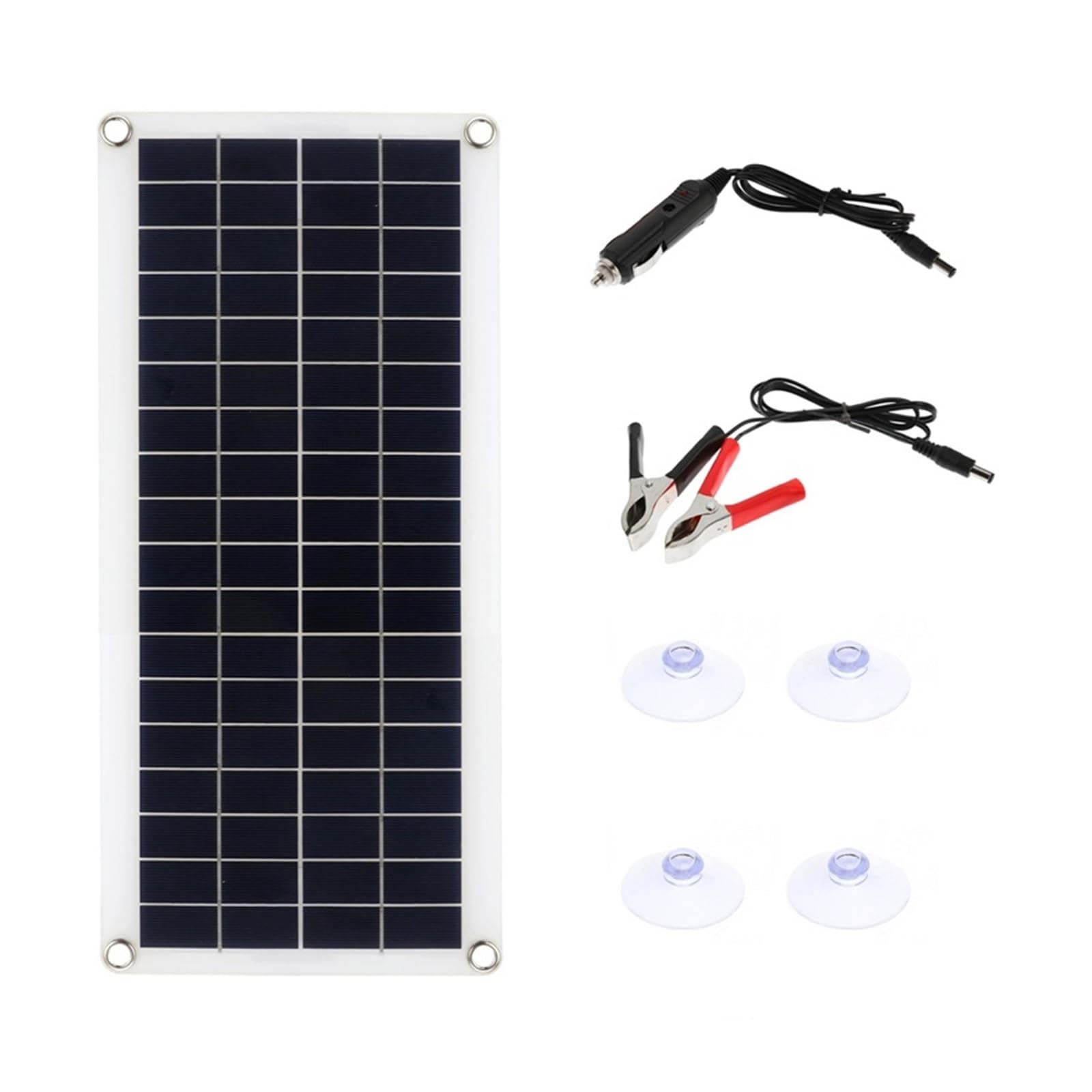 łAdowarka Z Panelem SłOnecznym Panel słoneczny 12V ogniwo słoneczne 10A-60A kontroler Panel słoneczny do telefonu ładowarka samochodowa RV zewnętrzna bateria(Only Solar Panel)