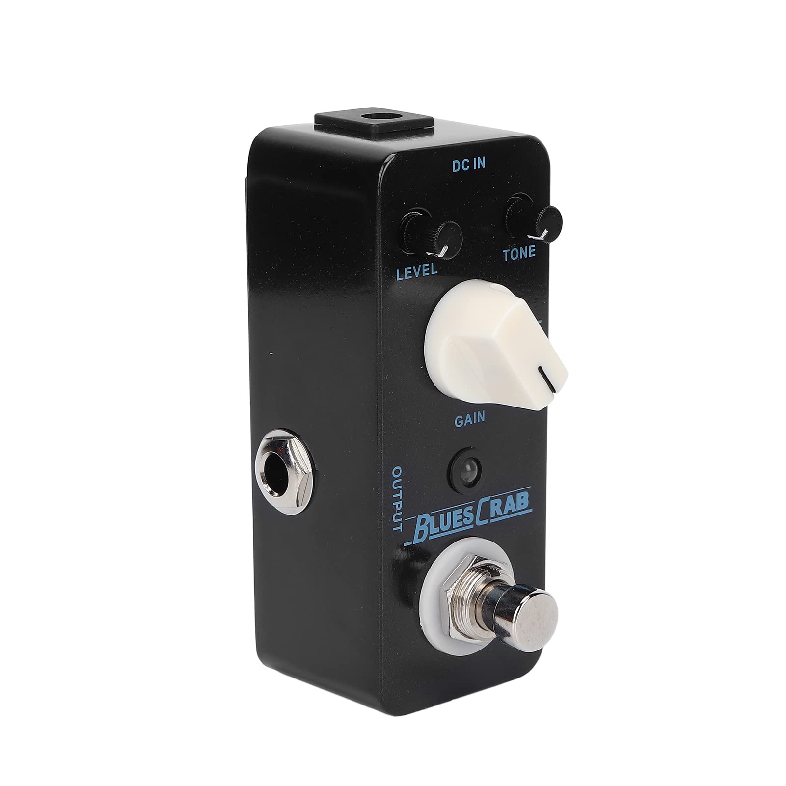 Pedale effetto Blues Crab Classic Overdrive Mini accessorio per strumento singolo Pedale effetto chitarra con guscio in metallo nero per musicisti chitarristi