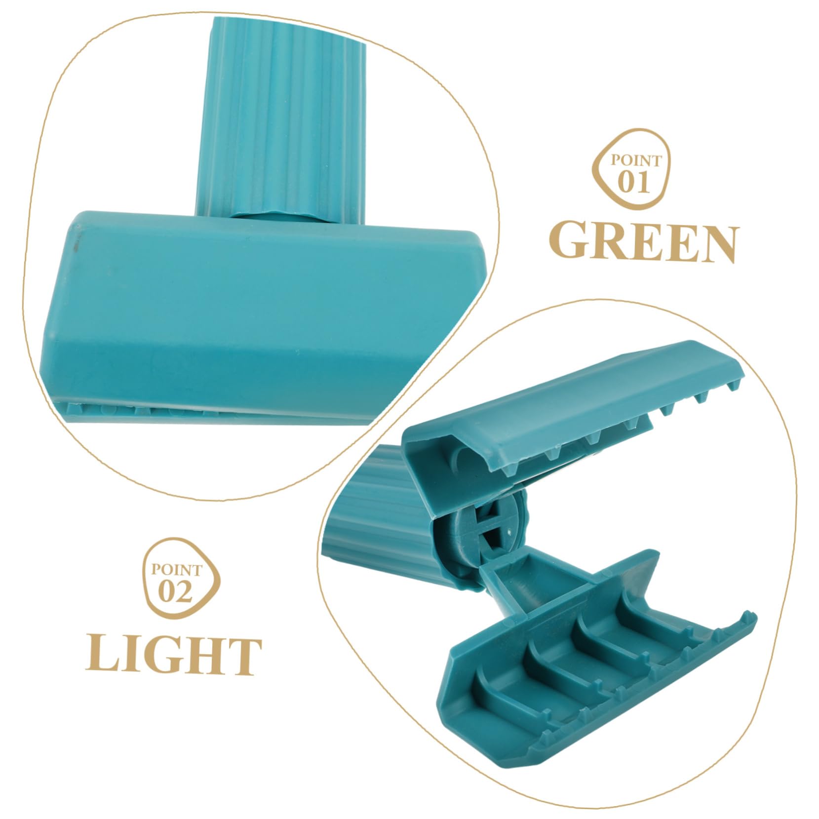 BUTIFULSIC 2pcs Quick Clamp Mop Handle Commercial Mop Head Holder Replacement Clamp