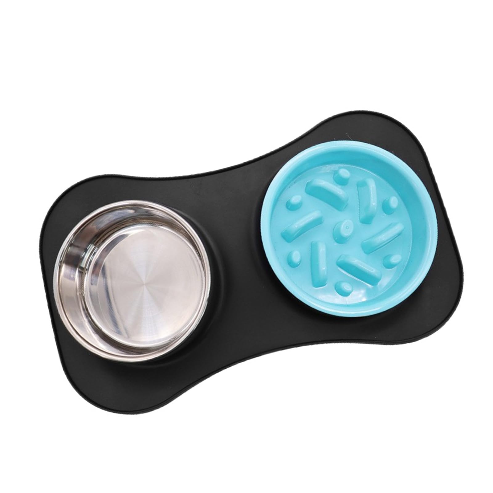 Ciotola per Cani Pieghevole in Silicone Alimentazione lenta con Base Antiscivolo per Uso Domestico da Viaggio Ciotola per Cibo per Animali Impermeabile