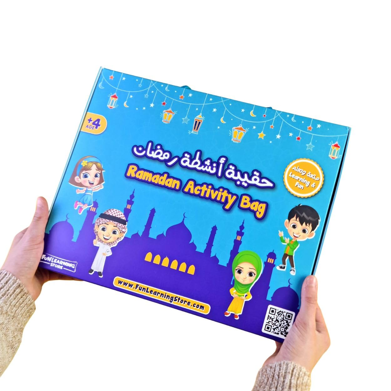 Fun Learning Store Ramadan Activity Bag for Kids, Age 4+ Ramadan Activity Kit, Ramadan Educational Toys for Kids