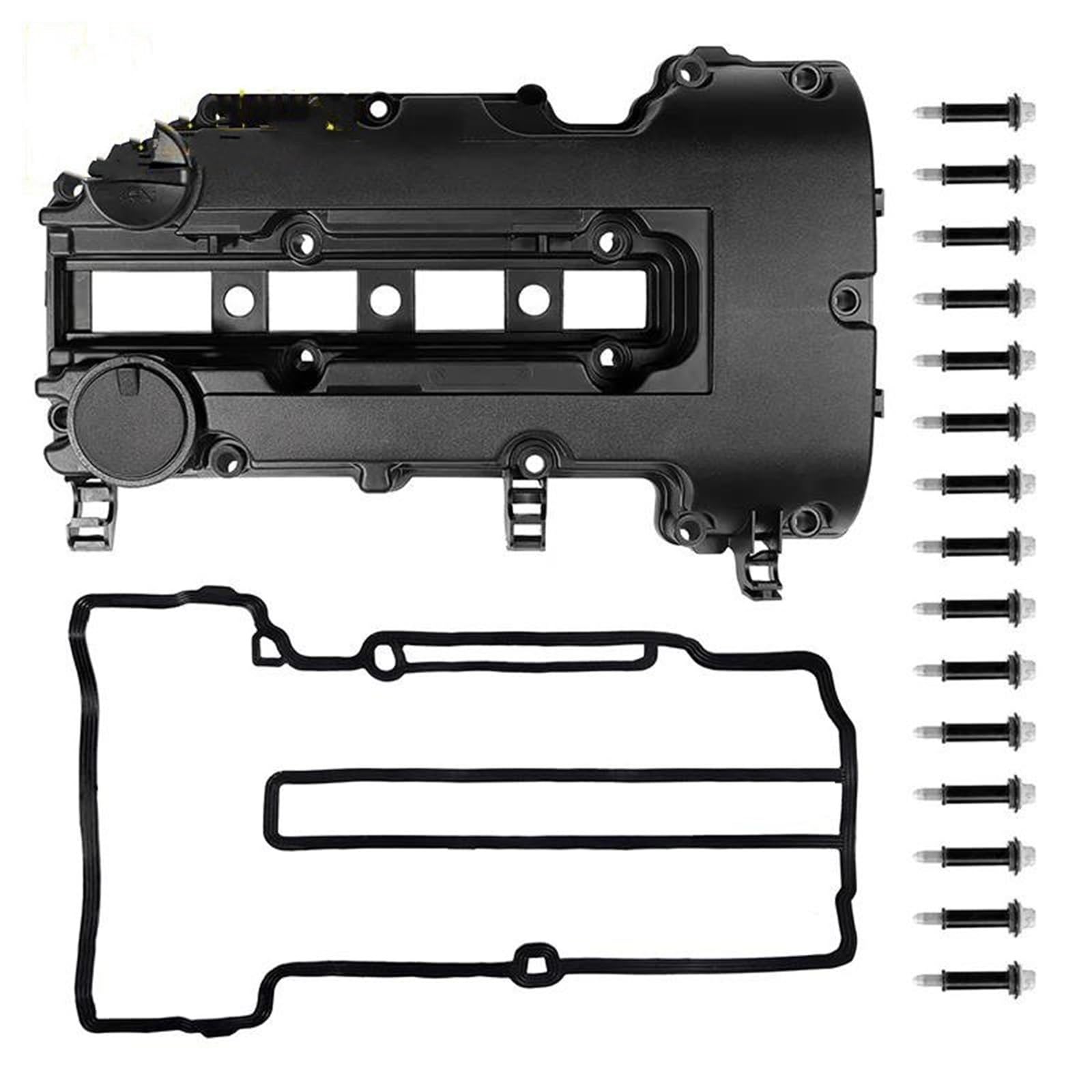 Coperchio valvola auto Coperchio Della Valvola Del Motore Per Opel Per Adam Per Astra Per Cascada Bulloni E Guarnizioni Di Tenuta 25198498 25198874 Punterie Valvola Motore