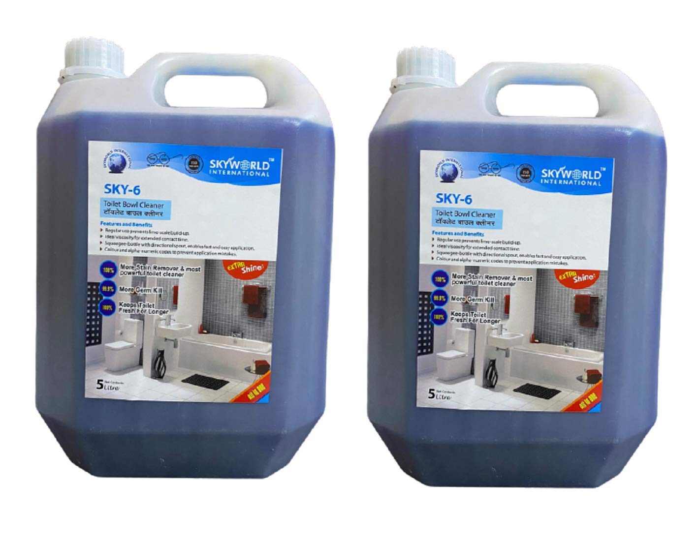 Sky6 More Stain Remover and Most Powerful Toilet Cleaner 5 LTR Pack of