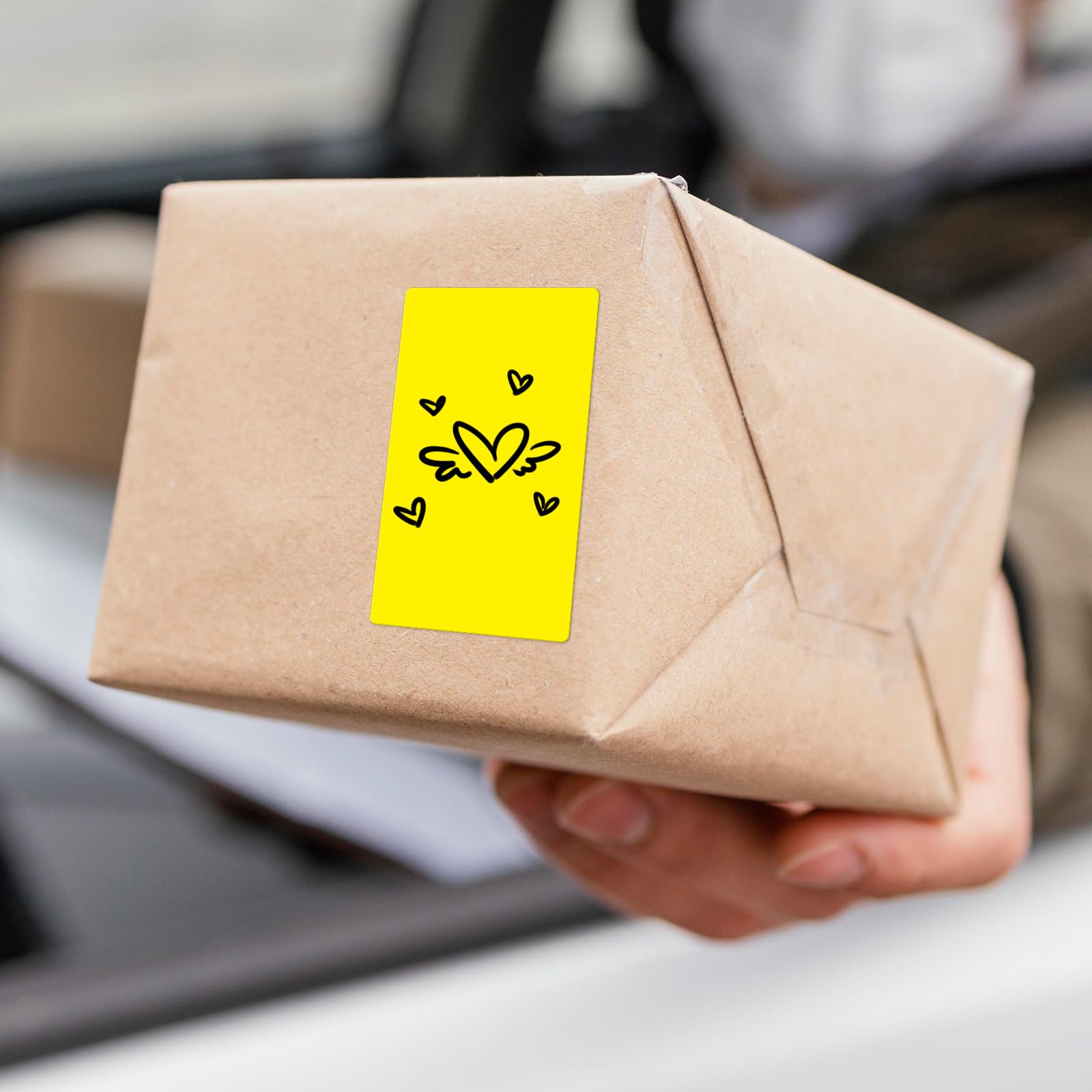 AJW-Rouleau De 500 étiquettes Rondes Blanches Avec Numéro 35 Noir 1,9