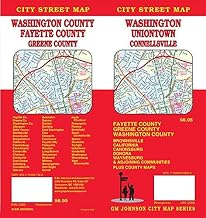 Washington / Uniontown / Fayette, Washington & Greene Counties, Pennsylvania Street Map