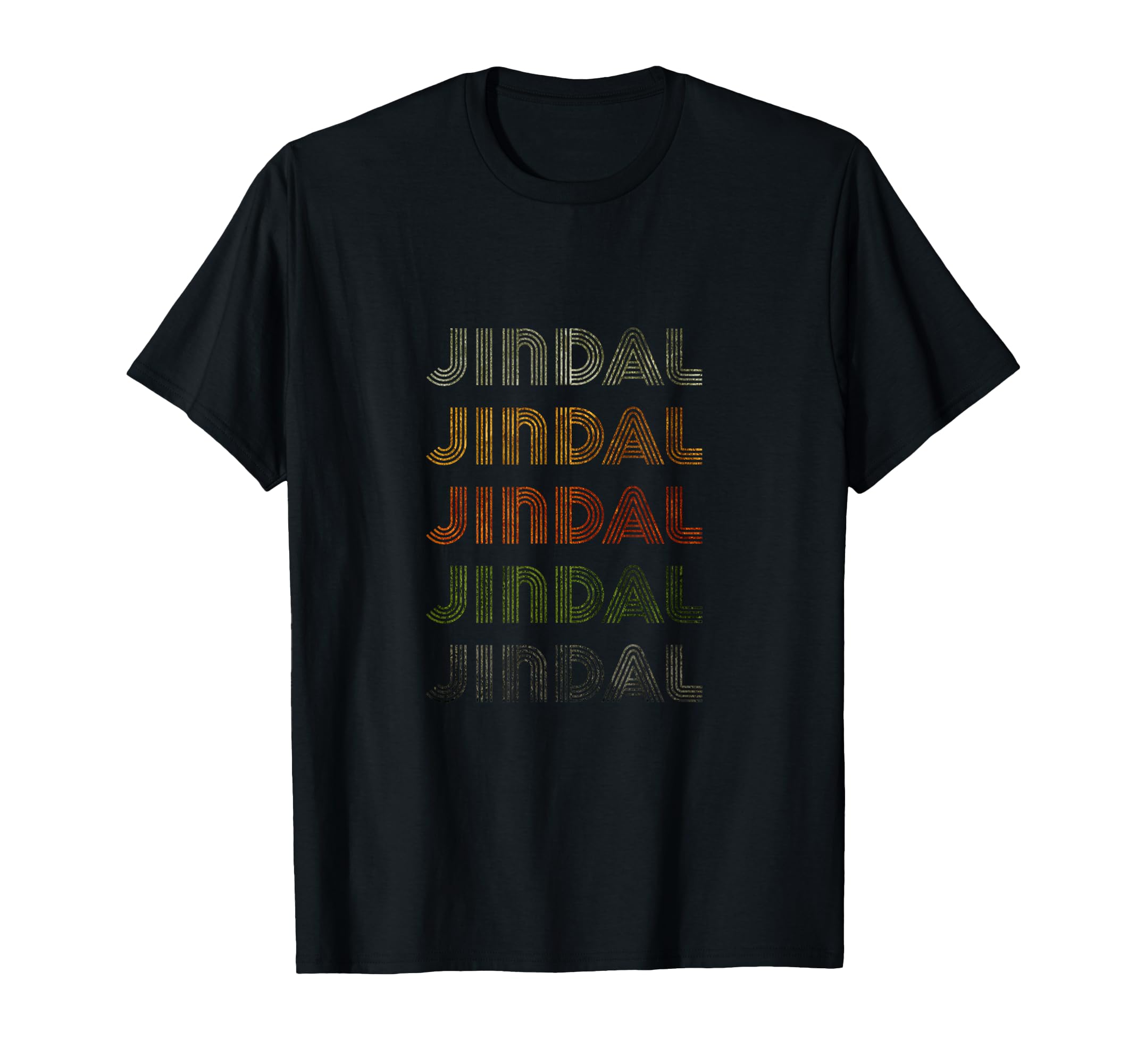 Love Heart Jindal Tee Grunge Vintage Style Black Jindal T-Shirt