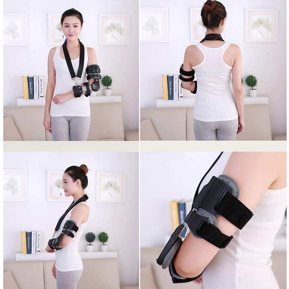 Bisagras Cabestrillo Brazo - Coderas para tendinitis - Material Transpirable y cómodo - Ayuda para la Artritis, tendinitis, Reducir el Dolor Articular,Left
