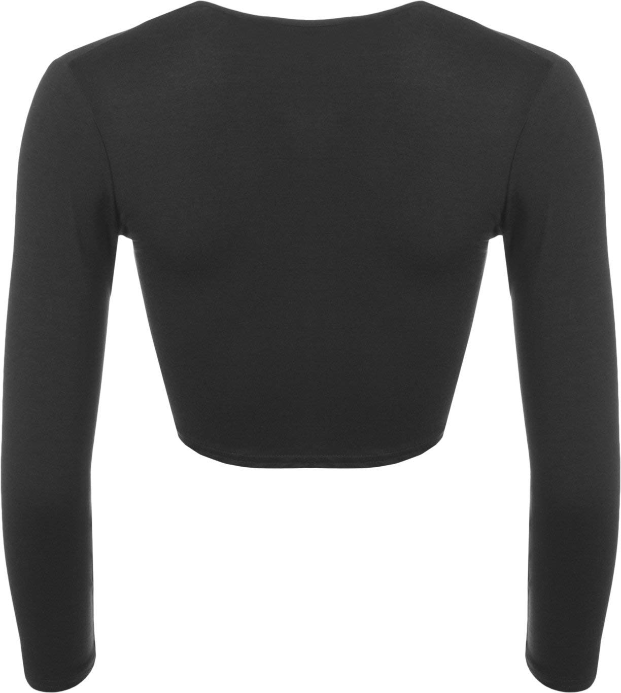 StyleWear Damska koszula z długim rękawem z otwartym przodu wiązana bolero Shrug damska zwykła fantazyjna impreza otwarta top, Czarny, 38/40