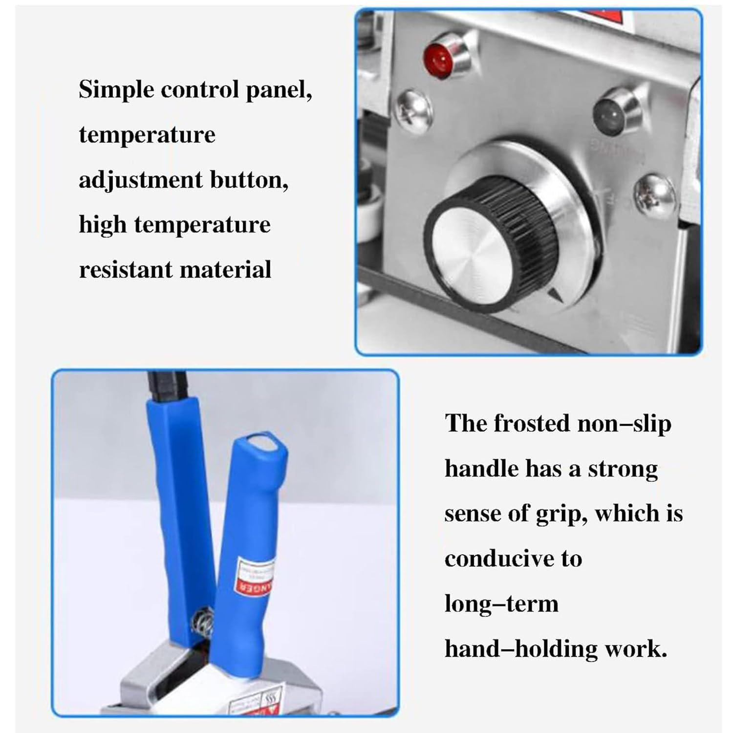 Sellador Térmico De Embalaje De Mano De Varios Tamaños, Sellador Portátil De Mano, Ancho De Sellado De 10 Mm, Temperatura Ajustable De 0 A 300 ℃, Máquina Selladora De Bolsas Con Sellado Térmico (7,8 P