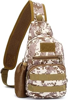 Mens Messenger Shoulder Bag, Lightweight Crossbody Bags Molle EDC Rover Outdoor Sling Rucksack for Men Women Kids,Hunting,Travel,Hiking,Working Daily Use