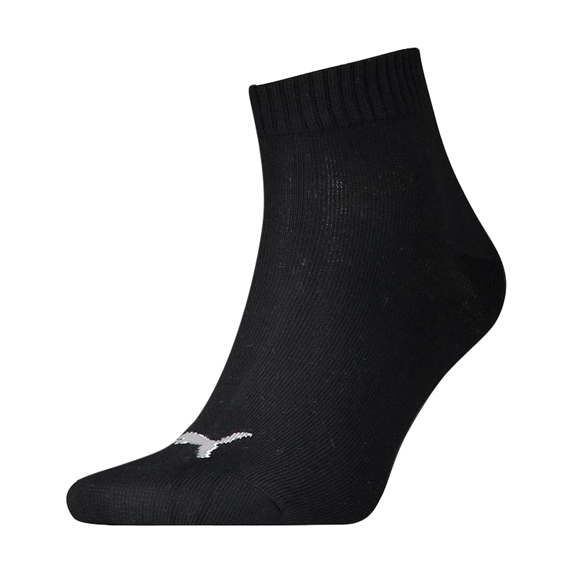 Puma Men PUMA UNISEX QUARTER PLAIN 3P Quarter Plain Sock - Black, 2.5-5