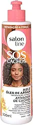 Salon Line, Ativador de Cachos, SOS Cachos, Mel e Óleo de Argan, Não Vegano - Para Cabelos Cacheados e Crespos, 300ml
