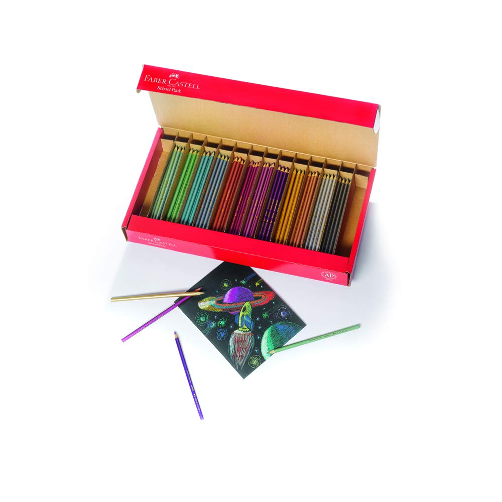 Faber Castell Metallic Colored Eco Pencils School Pack Premium Art Supplies For Kids (20 Sets Of